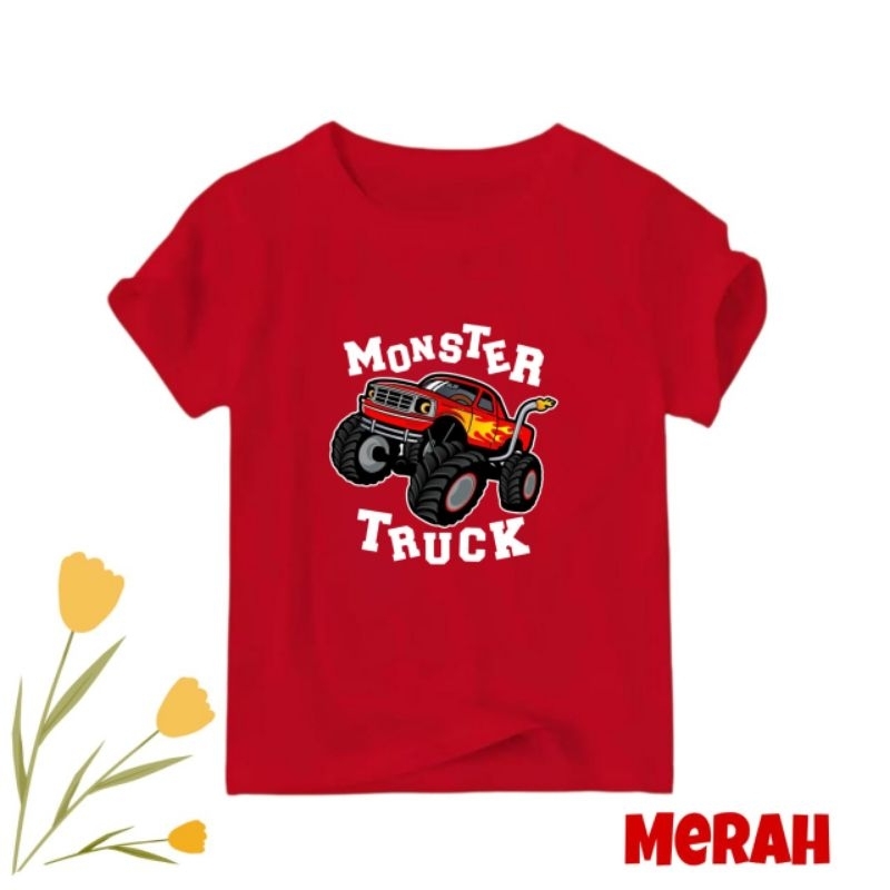 Kaos/Atasan anak anak Monster truk Uk.S,M,L,XL