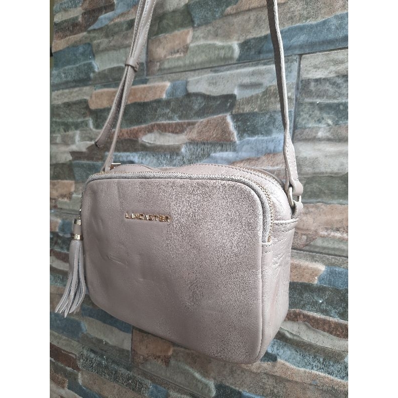 Slingbag Krem LANCASTER - TAS PRELOVED BRANDED ORIGINAL