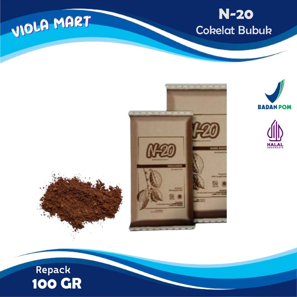 

Cokelat Bubuk N-20 100gr / Cocoa Powder {Tersedia Harga Grosir}