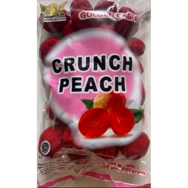 

MANISAN BUAH PERSIK/CRUNCH PEACH GOLDEN EAGLE 500 GR