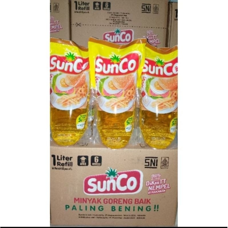 

Minyak Sunco Refill 1 Liter Kartonan 1 Karton isi 12