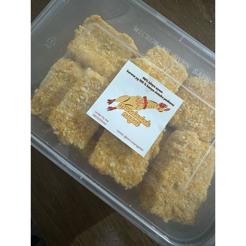 

nugget homemade full ayam+ nortel 1/2KG