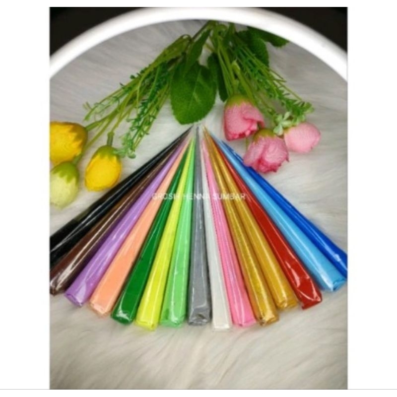 

100 Pcs Tinta Gliter/Tinta Warna Timbul