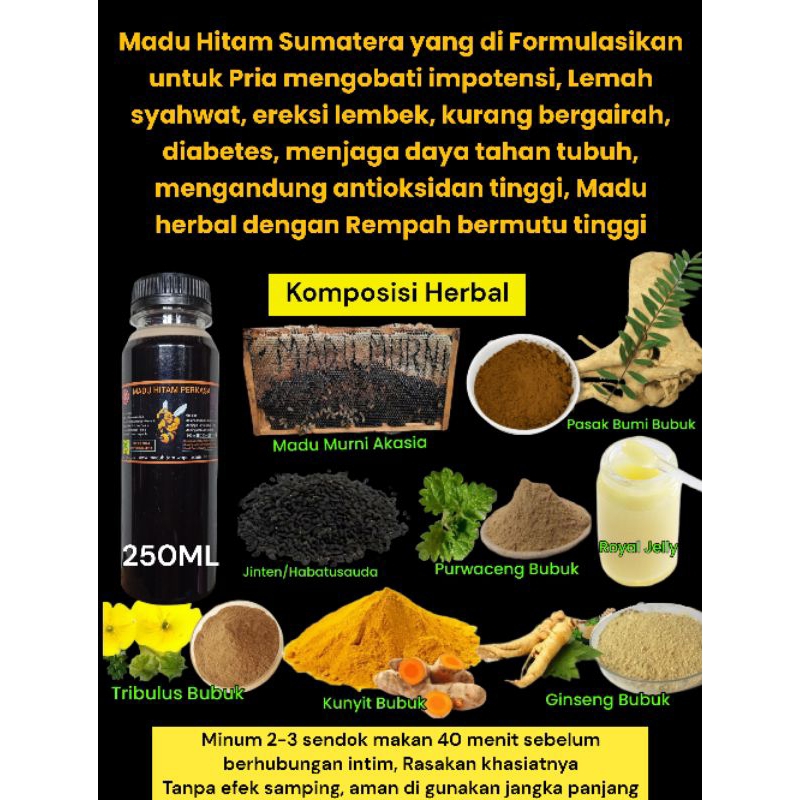 

MADU HITAM PERKASA 250ML Dosis Tinggi