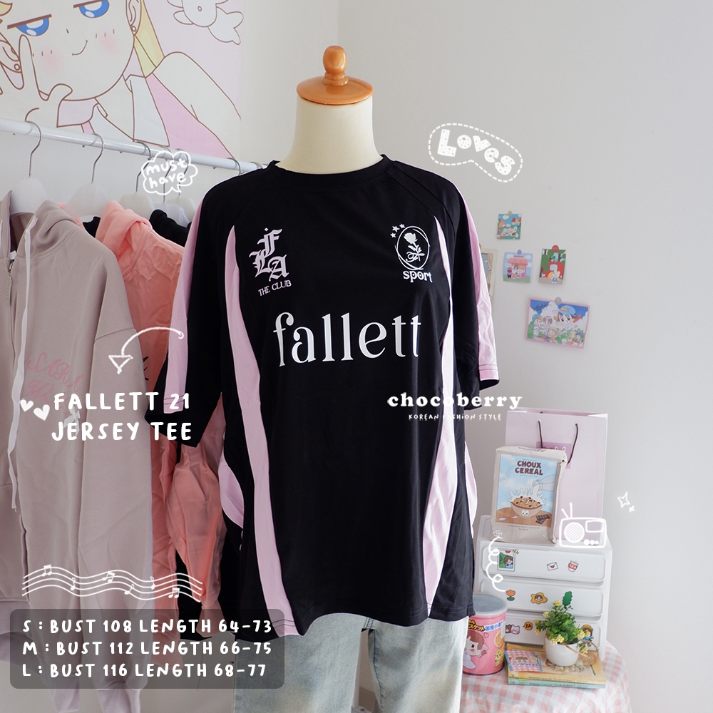 CHOCOBERRY - FALLETT 21 JERSEY TEE / kaos atasan wanita import blackpink