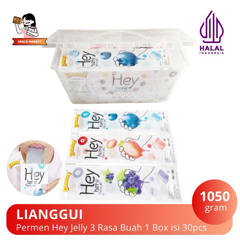 

Permen Lianggui Hey Jelly Rasa Buah 1 Box isi 30pcs