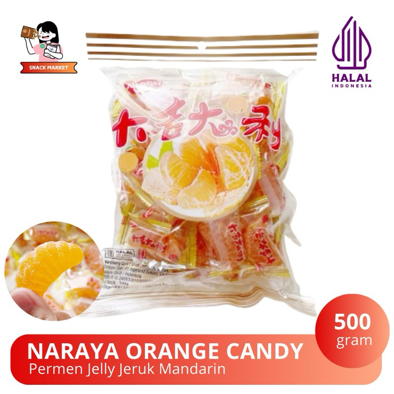 

Permen Jeruk Mandarin Naraya 500gram Bag