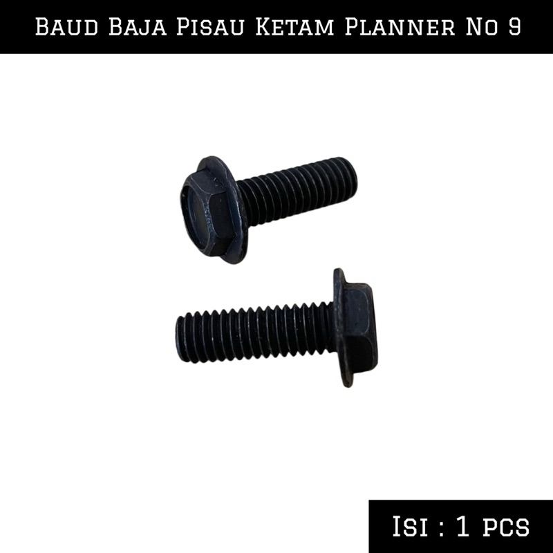 (1 pcs) Baud Baja Planner M9 | Baud Pisau Ketam Hitam Pasah Planner M9