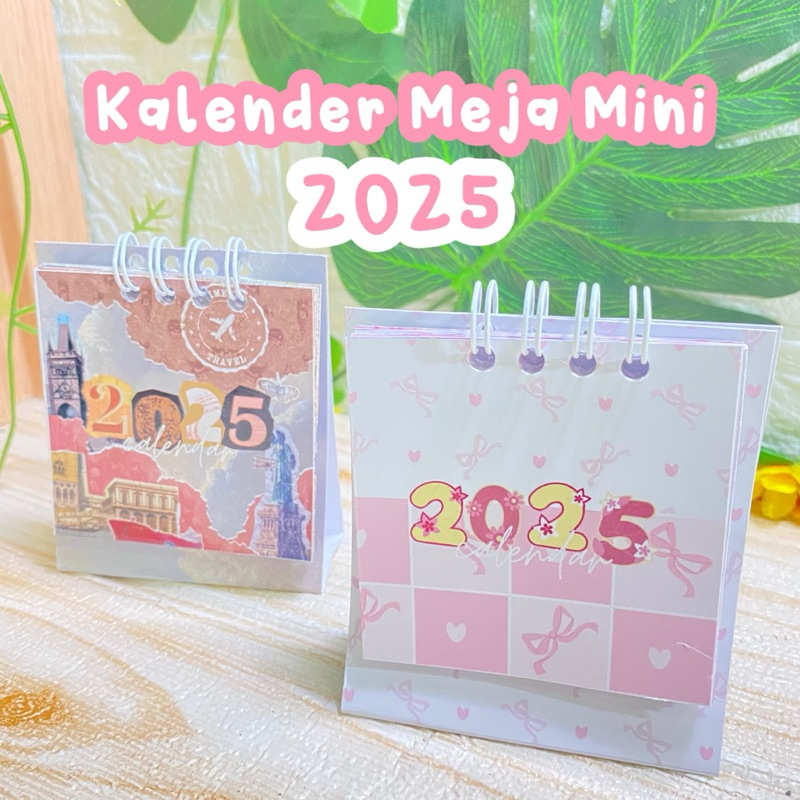 

Kalender Meja Aesthetic 2025 - Kalender Duduk Kalender Mini