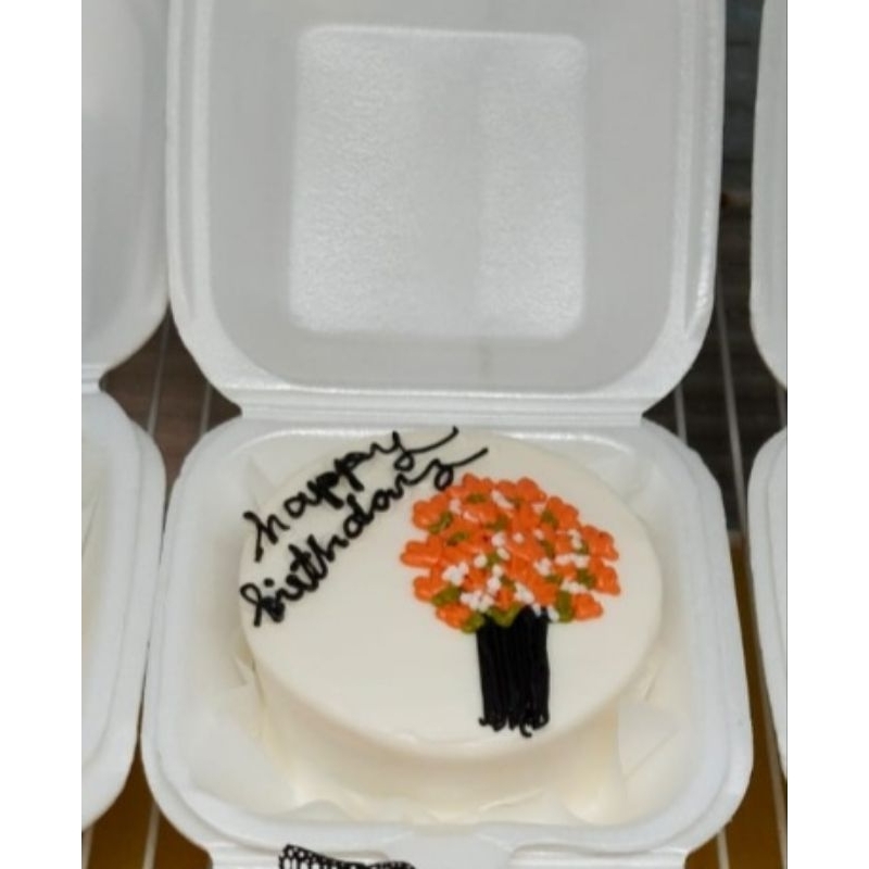 

bento cake mini desain bunga