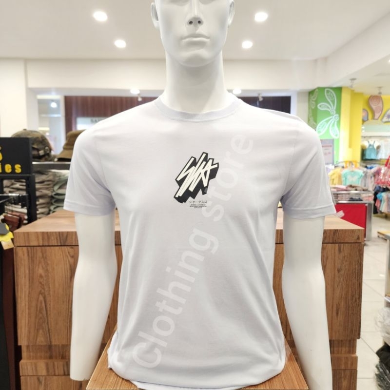 SHARKS ORIGINAL kaos pria lengan pendek biru SGB1R0832