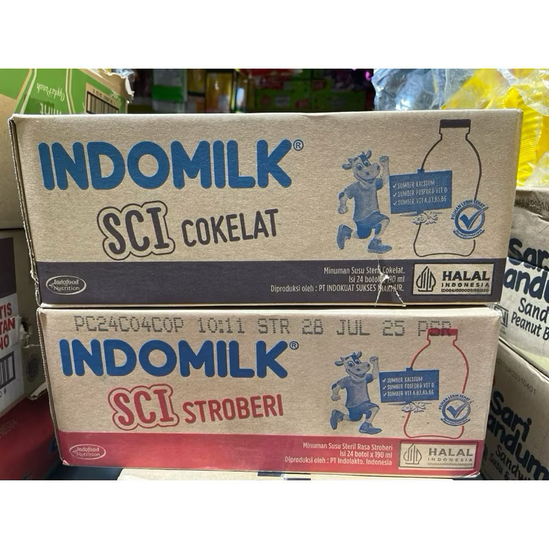 

INDOMILK BOTOL 190ML DUS ( ISI 24 BOTOL )