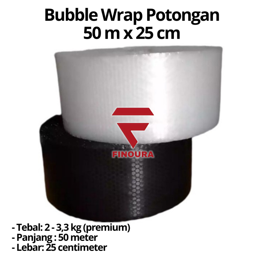 

Bubble Wrap Super Tebal 50 meter x 25 cm (Potongan Ukuran Seperlima Roll)