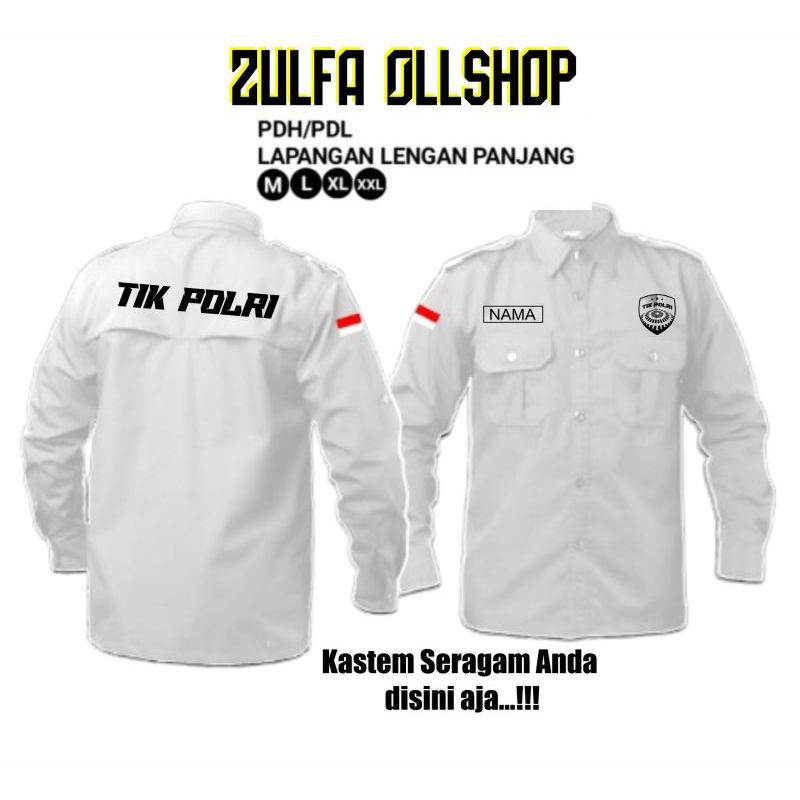kemeja pdl//tik polri///kemeja pdl kastem