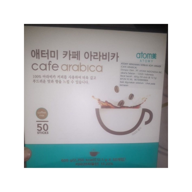 

Atomy Cafe Arabica box isi 50 sachet