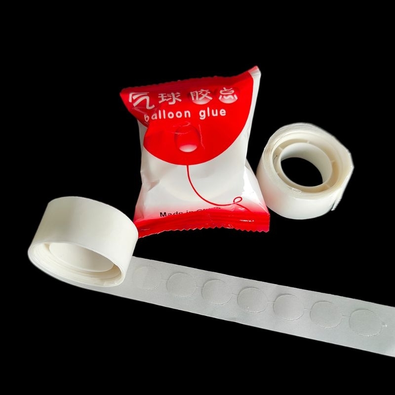 Lem balon / isolasi / solasi / double tape / perekat dekorasi balon ke dinding tanpa gas helium akse