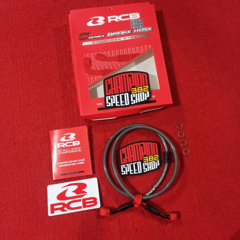 Selang Rem Depan RCB Racing Boy S Series 100cm 100 cm Silver Aerox 155 OLD NON ABS 2017-2020 All New
