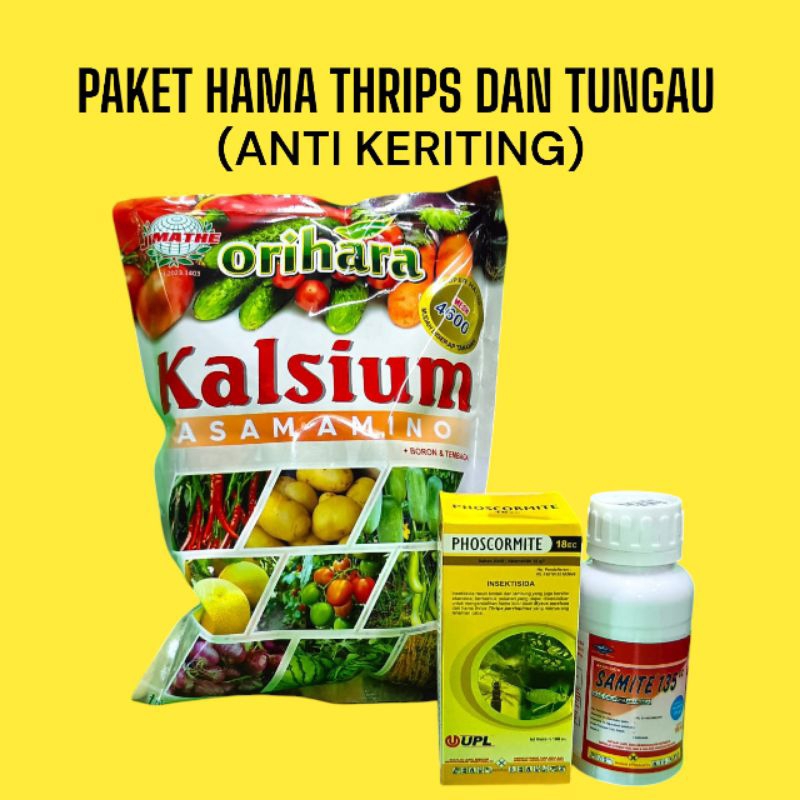 PAKET ANTI KERITING CABAI - Racun Trips, Tungau, Anti Keriting dan Jamur
