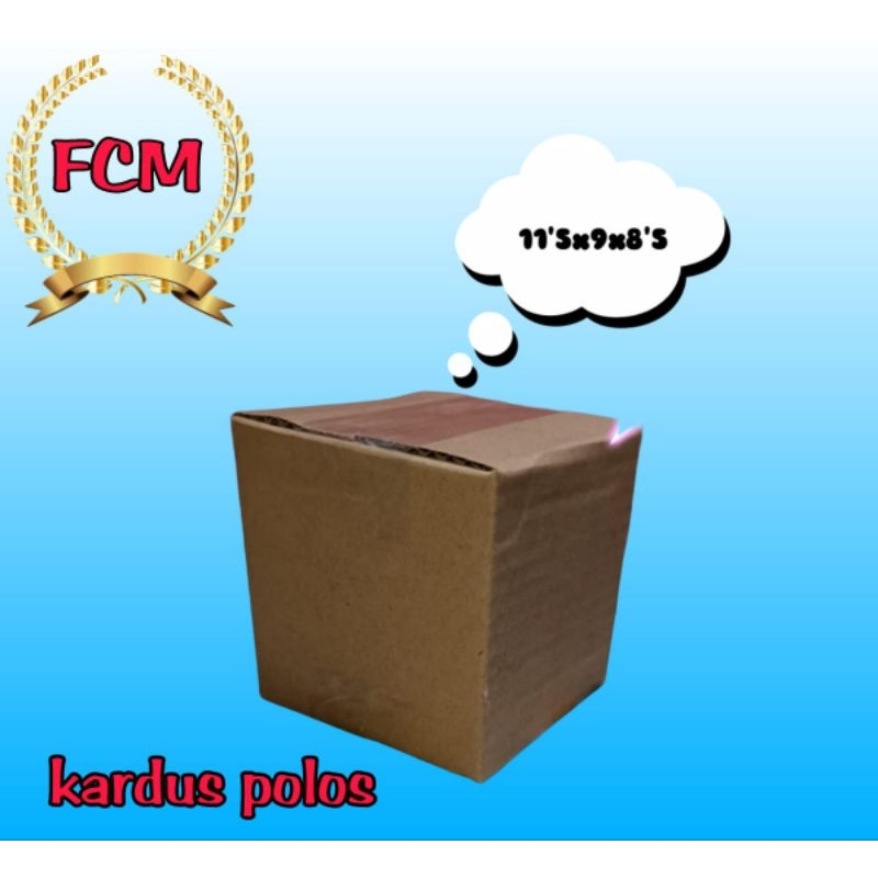

kardus polos UK 11.5x8x9,5 kardus kecil kardus packing