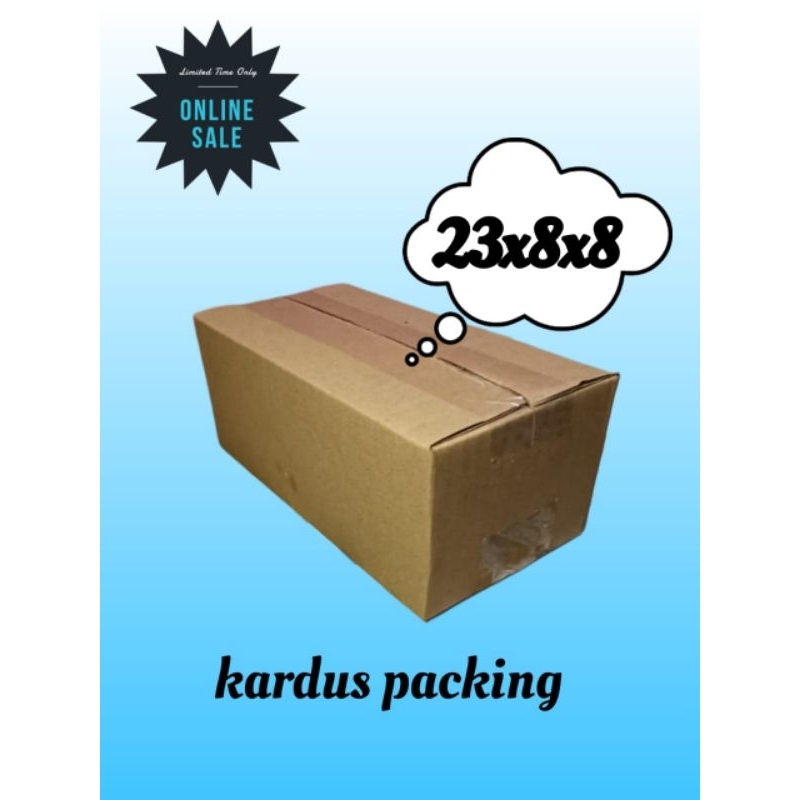 

kardus packing uk 23x8x8 kardus polos kardus mini kardus murah