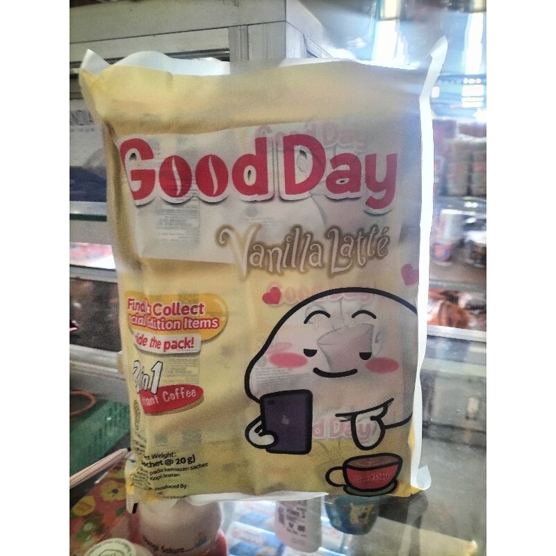

Good Day Vanilla Latte 3 in 1instant caffee 1bungkus isi 3 Renteng