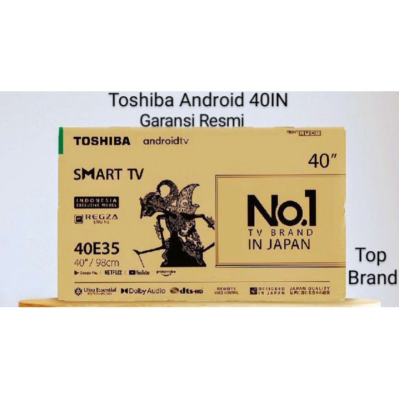 Toshiba 40 Inch (40E35)Android Tv Terbaru 2024 Frameless Desaign