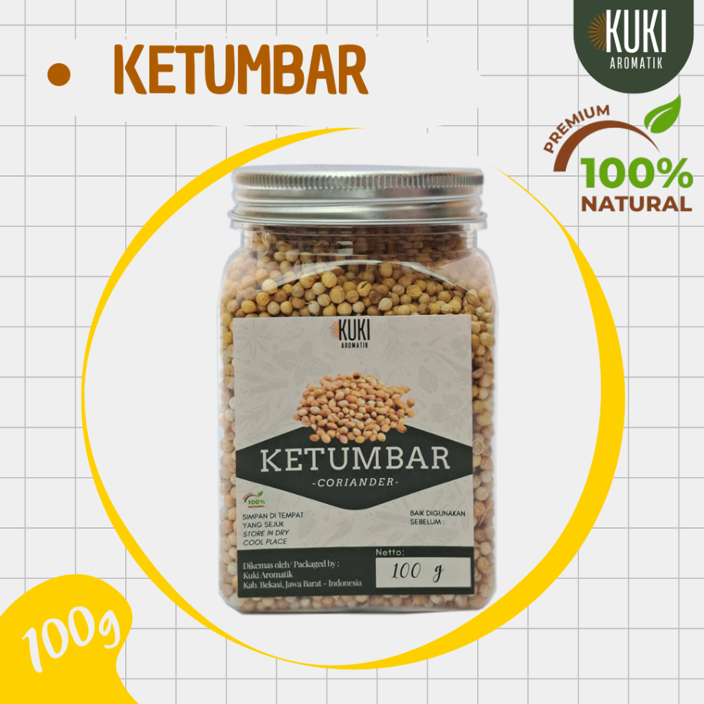 

Ketumbar | Coriander 40g 100g 150g | Bumbu Dapur | Rempah 100% Natural | Kualitas Premium