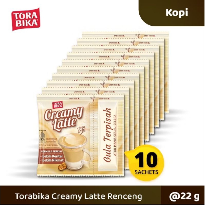 

( 1 RENCENG / 10 SACHET) Torabika Creamy Latte