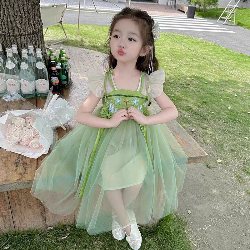 Bahan premium anak clothing girl sweet dress china style