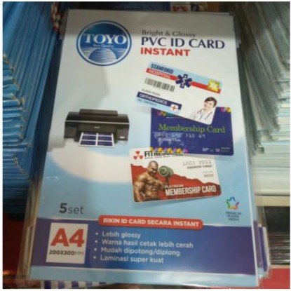 

Toyo PVC Id Card ( Bahan PVC Id Card) Langsung Kirim