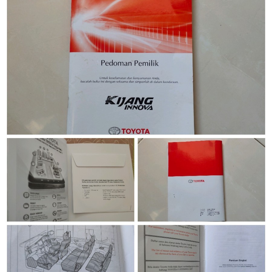 Manual Book / Buku Panduan + CD Kijang Innova Reborn G V Venturer 2018 Keatas