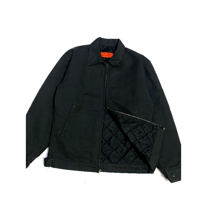 Work Jacket Redkap Black - Vtg Redkap Work Jacket