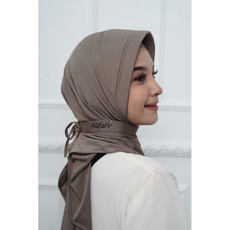 TERLARIS HAURA - JILBAB DINAS POLWAN HIJAB DINAS INSTAN JERSEY KERUDUNG POLWAN TALI