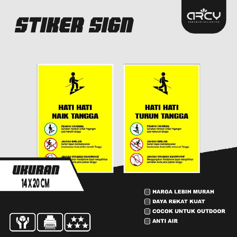

Stiker Turun Naik Tangga