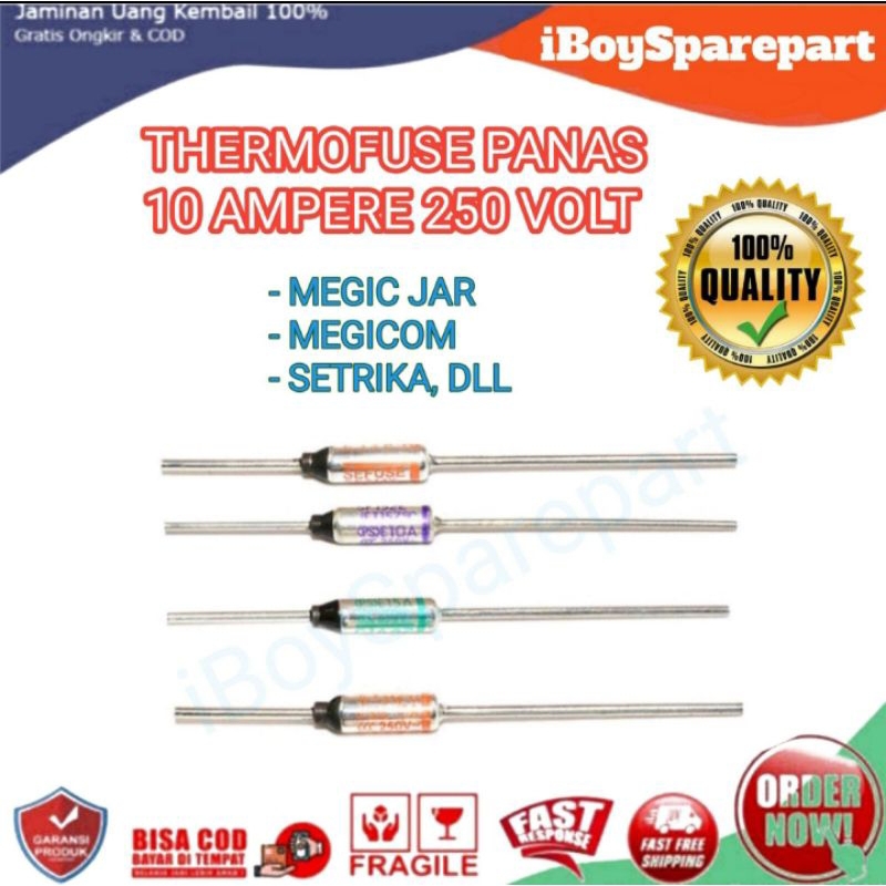 Thermofuse Fuse Mejikom, setrika Fuse Sekring 10A