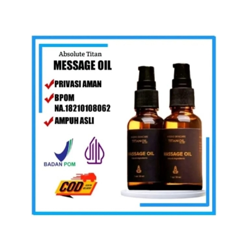 TITAN OIL MINYAK PEMBESAR OBAT KUAT DAN TAHAN LAMA PRIA PRODUK ORIGINAL