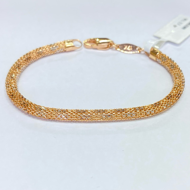 gelang emas fashion italy 17k