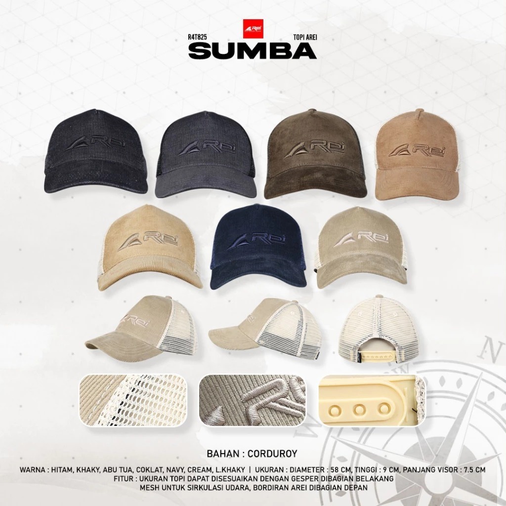 [ AREI.STORE] Topi Pria Sumba Hat Arei Outdoorgear
