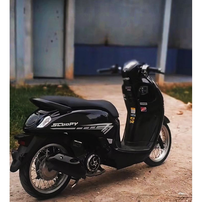 STRIPING STICKER TRANSPARAN SCOOPY NEW 2017-2019 LIST SIMPLE ELEGANT