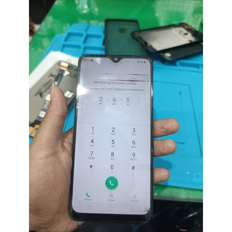 lcd oppo a5s original cabutan minus