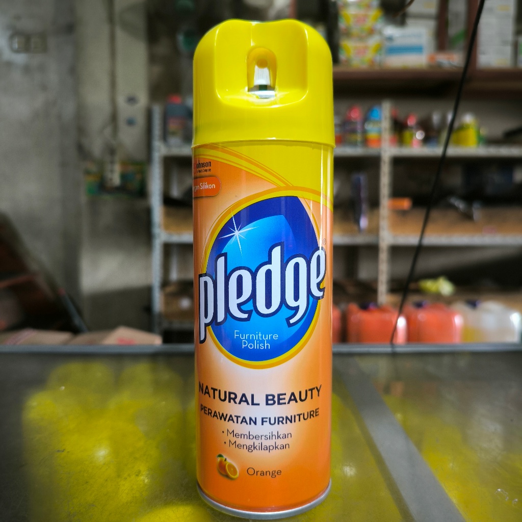 Pembersih Pengkilap Body Motor Pledge Lemon / Orange 330gr
