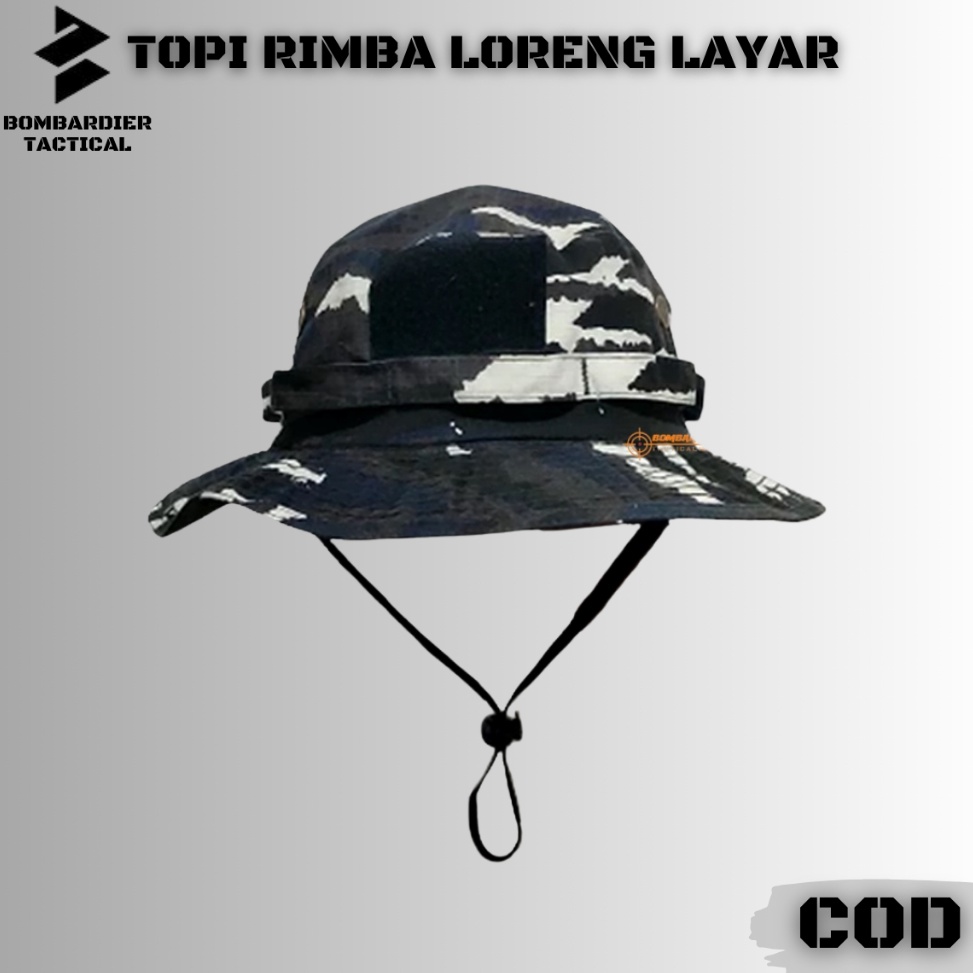KODE Y95W TERMURAH TOPI RIMBA LORENG LAYAR  TOPI BULAT DORENG LAYAR  TOPI JUNGLE HAT  PRODUK ORIGINA