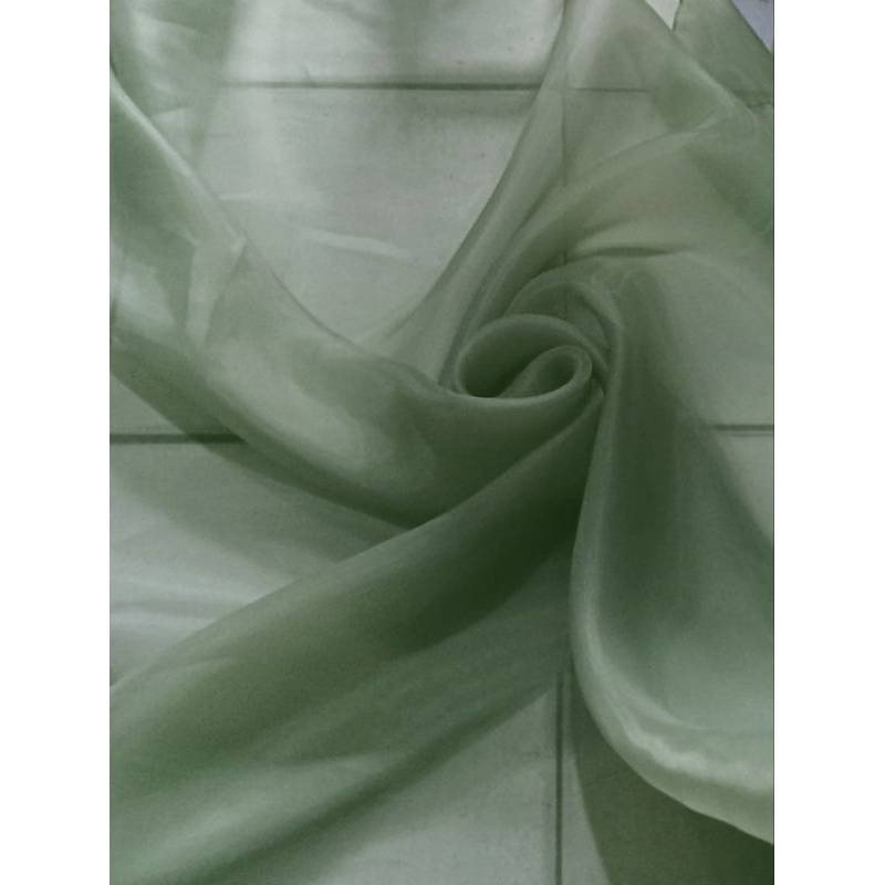 Harga/0,5 m | Kain Organza Premium / Kain Organza Polos Meteran / Bahan Organza Premium /Bahan Dress