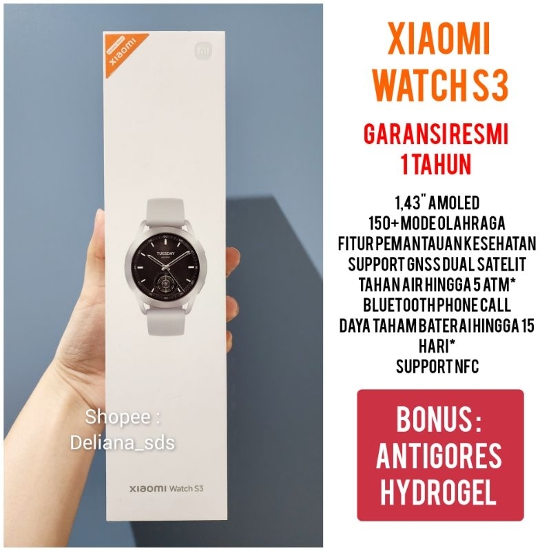 Xiaomi Watch S3 Garansi Resmi 1 Tahun SmartWatch Xiaomi Watch S3 Jam Tangan Xiaomi S3 Jam Xiaomi S3