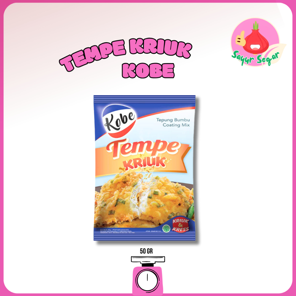 

Sayur Segar - Kobe Tepung Tempe Kriuk/Tempe Flour 70 gr