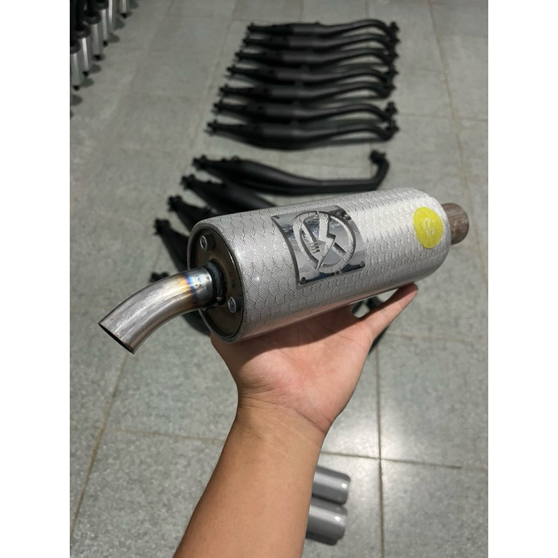 Silencer Only Knalpot Standar Yamaha F1zr Fizr Karbon Silver Original by KY26 Racing