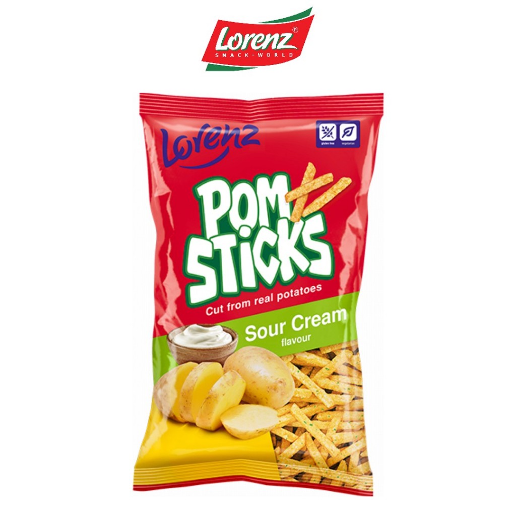 

Lorenz Pomsticks Sour Cream Snack Chips Original