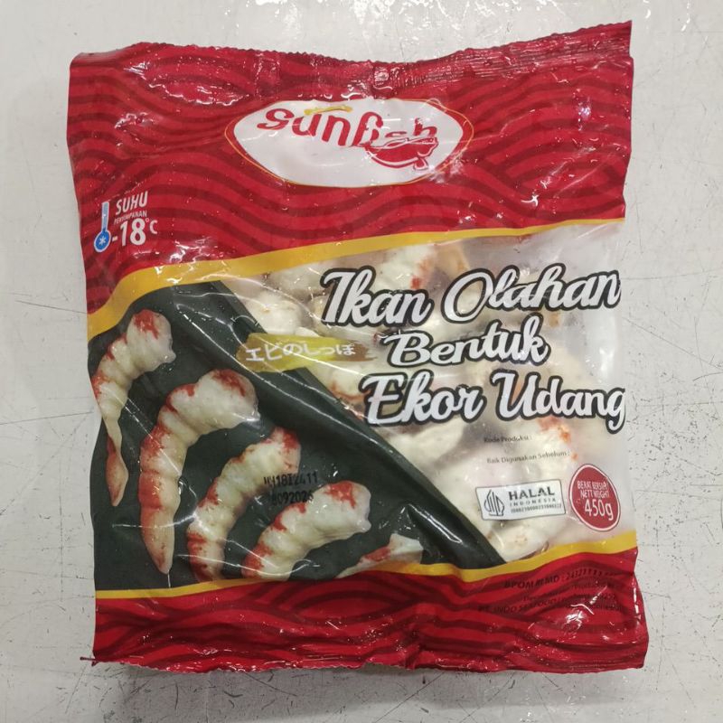 

Sunfish Ikan Olahan Bentuk Ekor Udang 500g