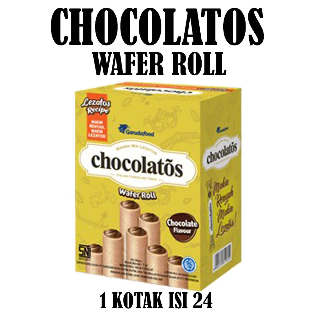 

CHOCOLATOS WAFER ROLL KOTAK ISI 24