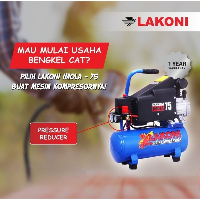 MESIN KOMPRESOR LAKONI IMOLA 75 KOMPRESOR ANGIN LISTRIK LAKONI IMOLA75 BISA COD